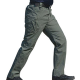 2019 Newly Men Waterproof Work Cargo Long Pants with Pockets Loose Trousers NDJ