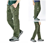 Nylon Removable Waterproof Hiking Pants Women/Men Quick Dry Trousers Mountain/Camping/Trekking Outdoor Pants Sports Shorts AW003