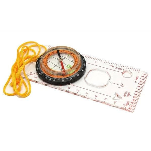 Directional Orienteering Compass with Ruler