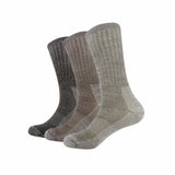 3 Pairs of Cushioned Merino Wool Outdoor Socks