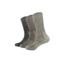 3 Pairs of Cushioned Merino Wool Outdoor Socks